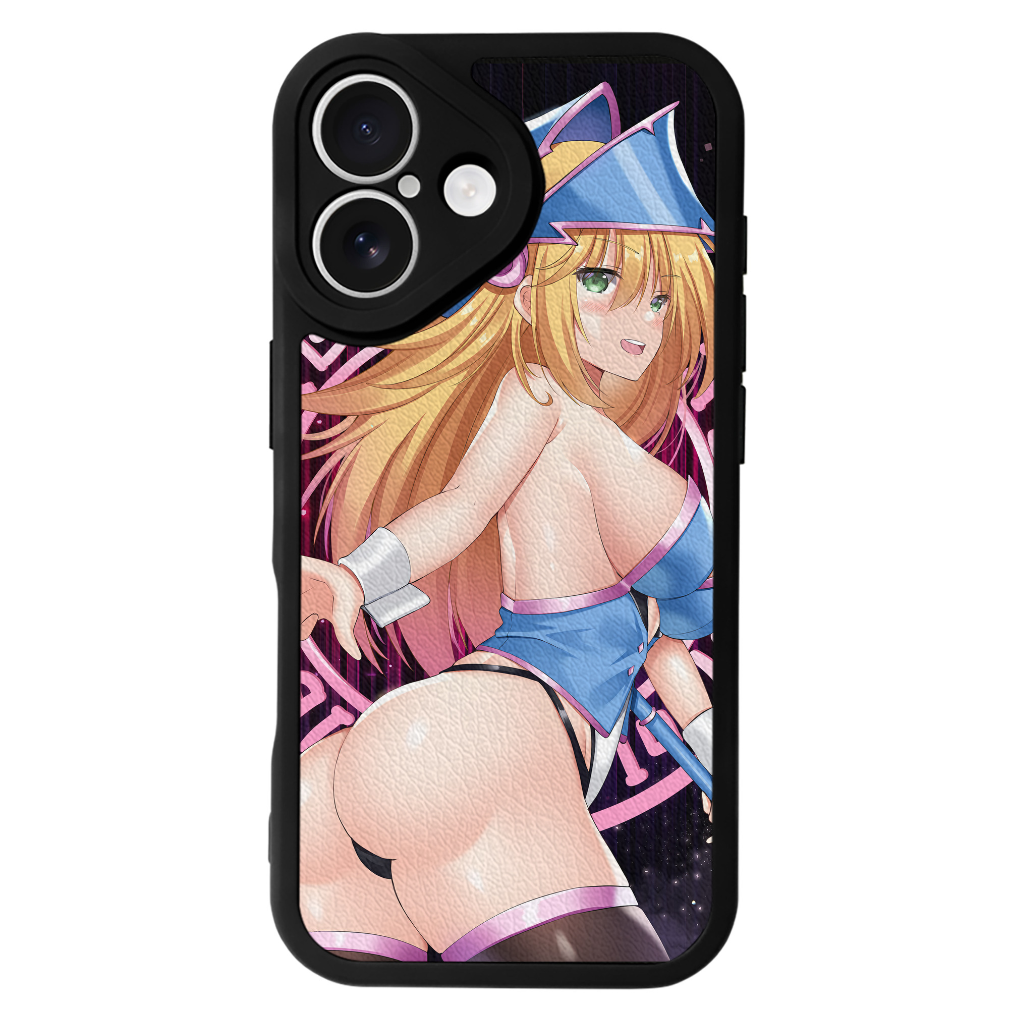 （画像用） 遊☆戯☆王 Yu-Gi-Oh! 【iPhone 16シリーズ対応】シリコンスマホケース（レザー調） 材質：シリコン